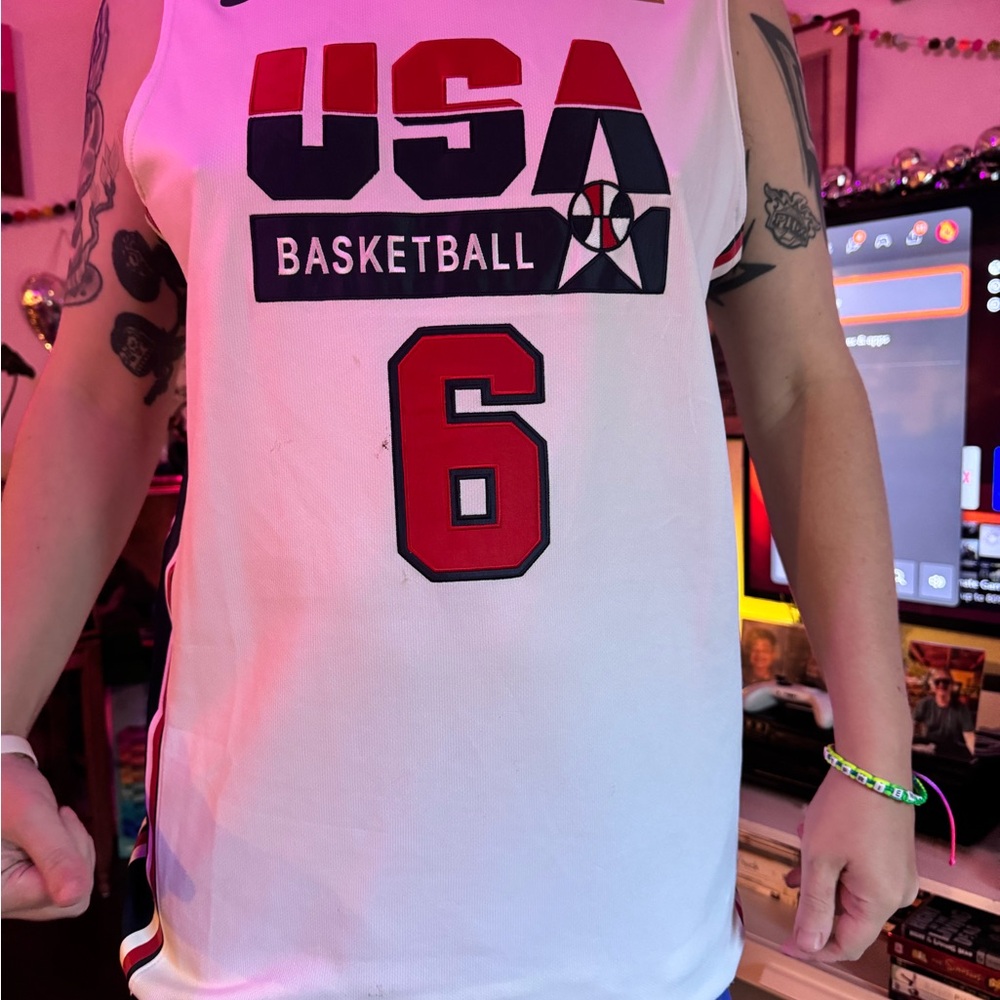USA Basketball Team Jersey - Red and White